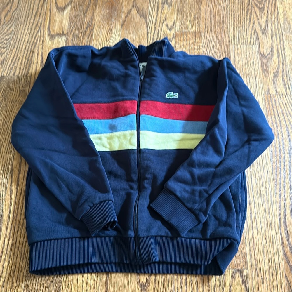 Lacoste zip up size 6